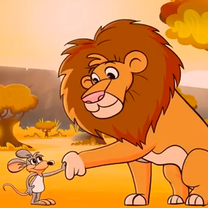 el leon y el raton fabula